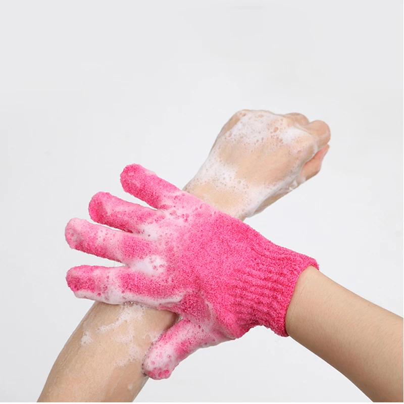 

Отшелушивающая перчатка для пилинга, 1 шт., скраб-перчатка для душа, щетка для тела, массажная губка для мытья кожи, увлажнение, спа пена