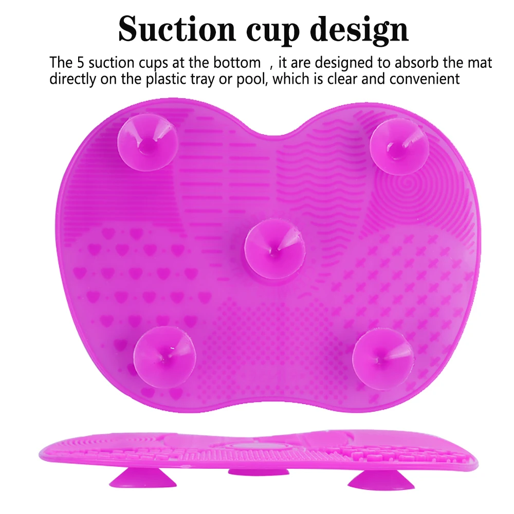 Силиконовый коврик для чистки кистей макияжа косметические кисти щетки мытья