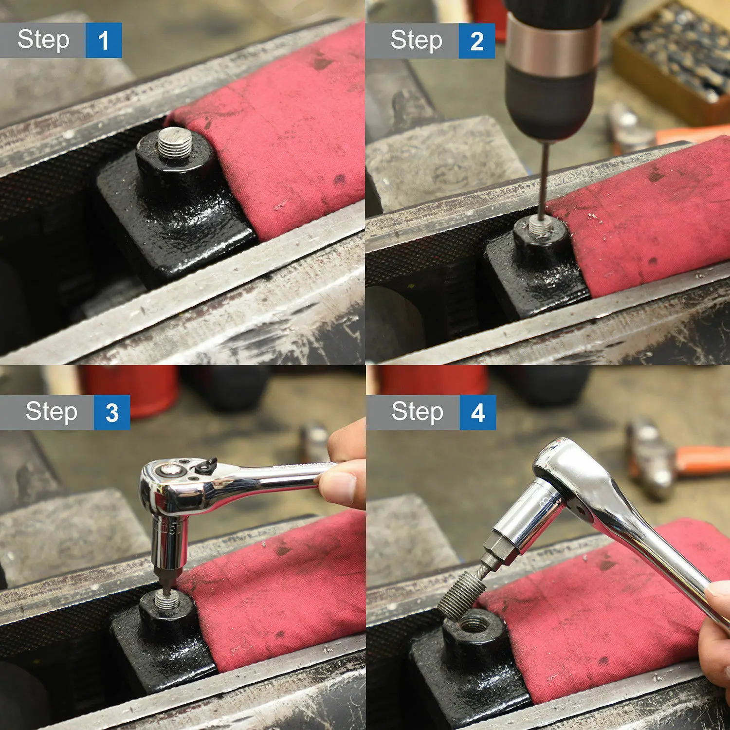 Multie-Splinv Screw Extractor | 25pc Set Hex Head Bit Socket Wrench Bolt Remover Power Tool Accessories