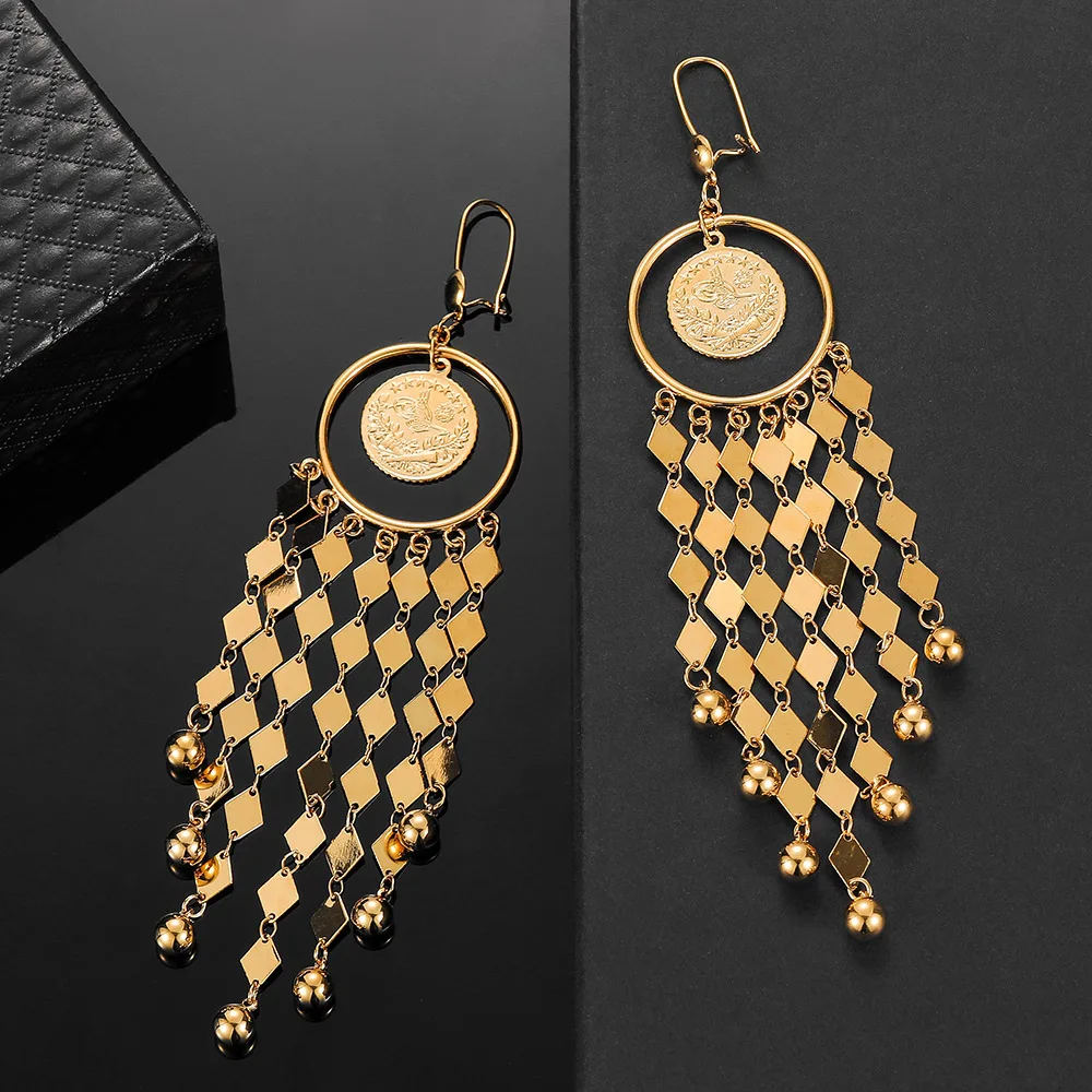 Средневосточный мусульманский золотой цвет старинные монеты исламские висячие