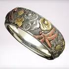 Кольца из нержавеющей стали в стиле ретро с цветочным рисунком, дешевые ювелирные аксессуары, оптовая продажа, ювелирные изделия, мужские кольца, кольца для мужчин, крутые кольца