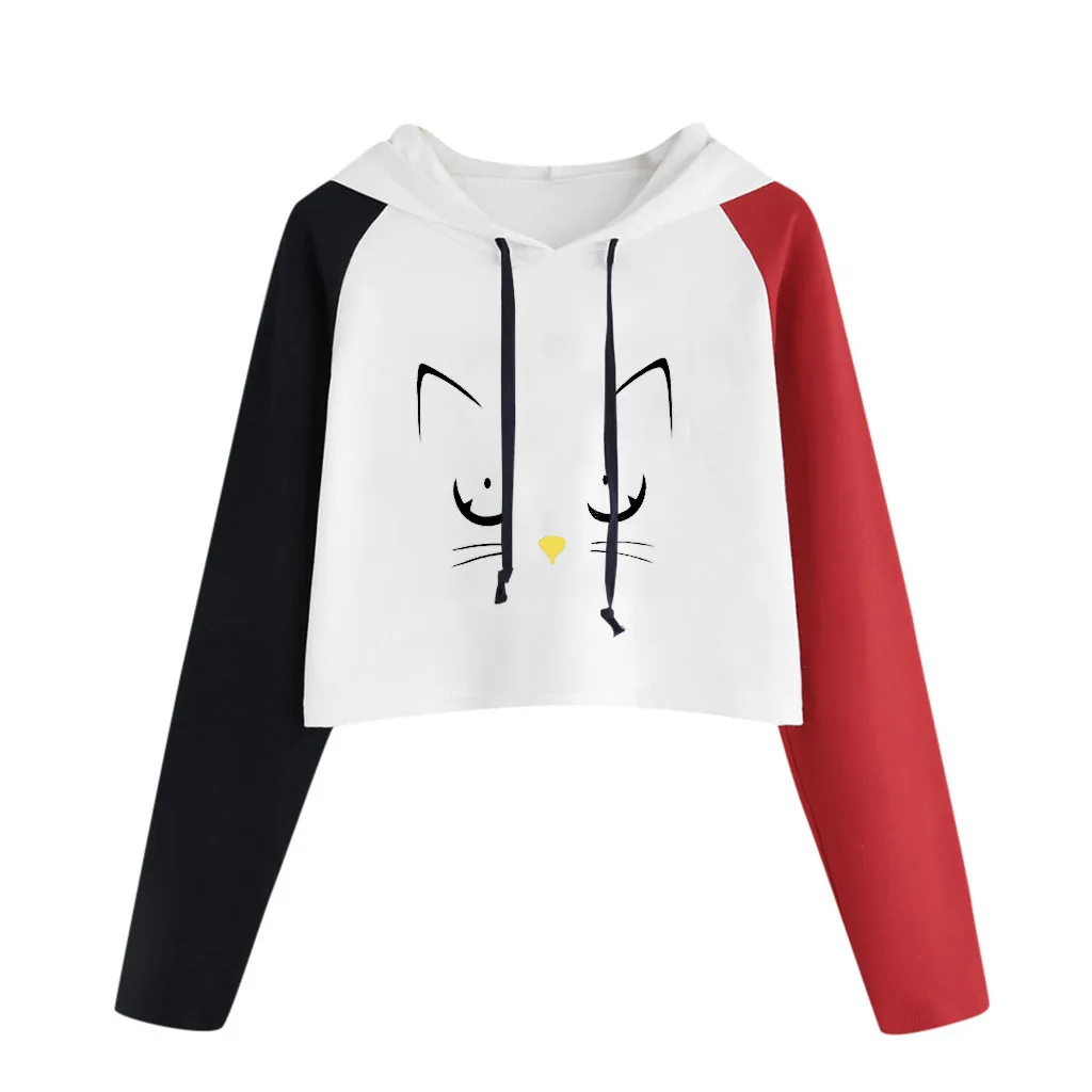 Женский свитшот с принтом SAGACE серый розовый красный Повседневный свитер