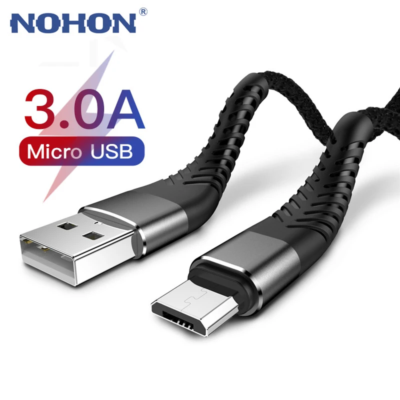 Кабель Micro USB 1 м 2 3 быстрая зарядка для Samsung S7 S6 Xiaomi Redmi Note 4 5 Pro Android мобильный