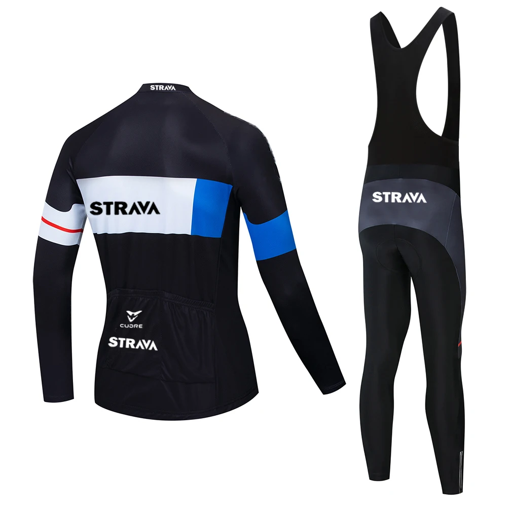 2020 профессиональная команда STRAVA комплект из Джерси с длинным рукавом и брюк