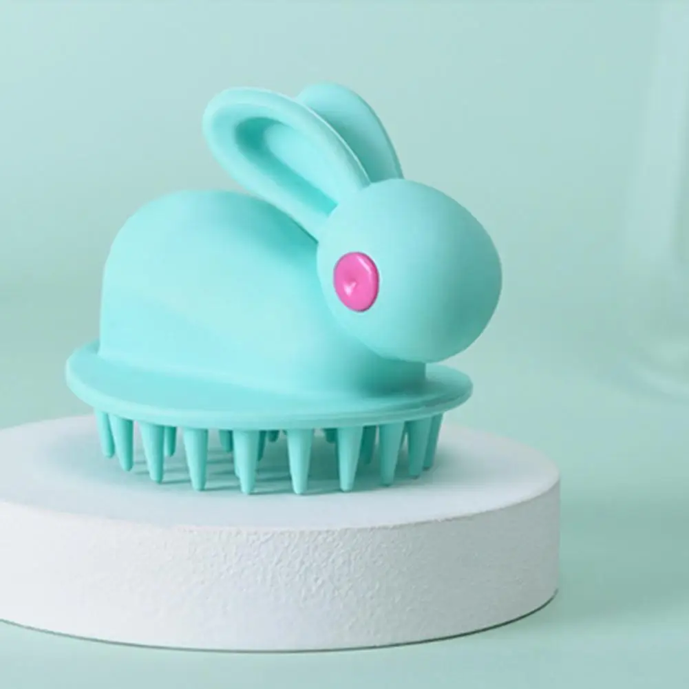 

Rabbit Ears Silicone Shampoo Scalp Hair Massager Head Body Scalp Massage Brush Comb Hair Washing Comb Shower Brush Bath Brush