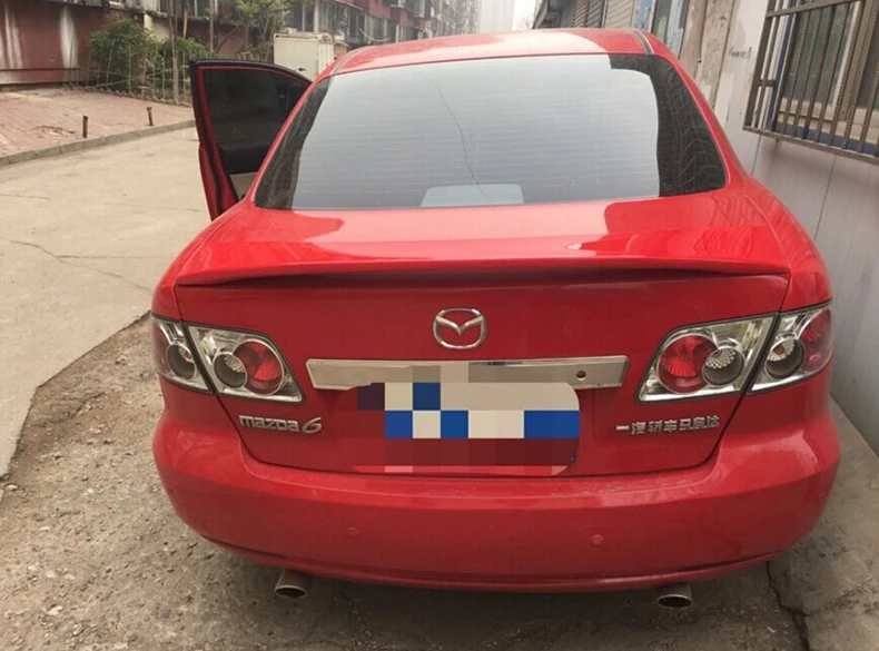 Спойлер для Mazda 6 2006 2013 Mazda6 Sedan JPK спойлер из АБС пластика цвет заднего крыла