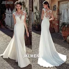 Женское платье с юбкой годе It's yiiya, белое шифоновое платье с круглым вырезом и короткими рукавами на молнии на пуговицах на лето 2021