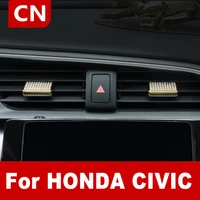 car center console air outlet diamond decoration ten generation civic hatchback interior modification for honda civic 10th