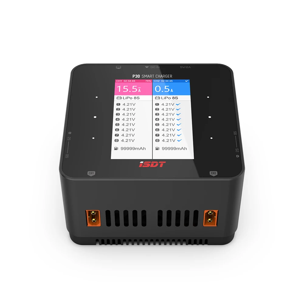 ISDT P30 1000WX2 30AX2 высокомощное Двухканальное съемное зарядное устройство с функцией