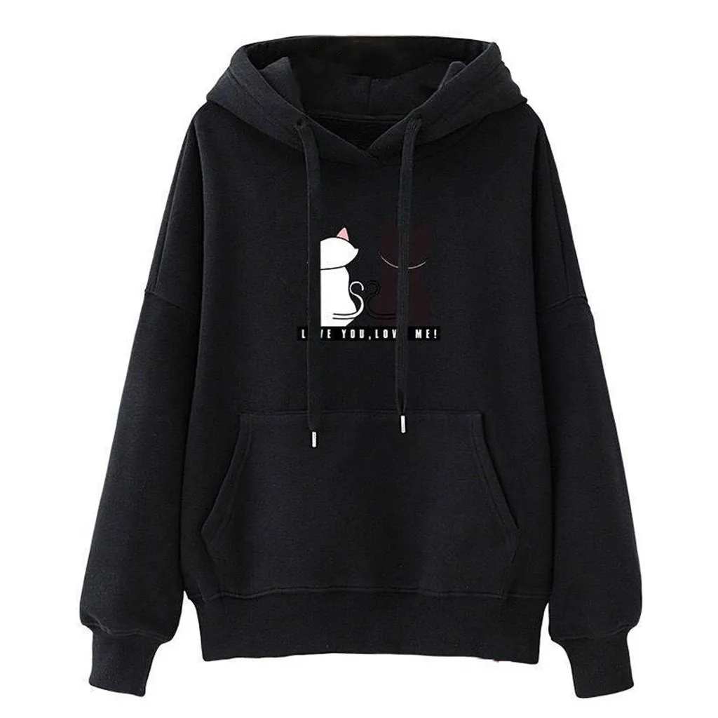 Print Oversized Hoodie Long Sleeve Hoodies Women Print Sweatshirts Sudaderas Con Capucha Moletom Feminino Sweetshirts New #GM