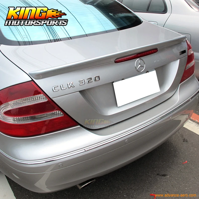 Подходит для 03 08 Benz CLK Class W209 2Dr Coupe AMG Style Неокрашенный ABS спойлер багажника Global