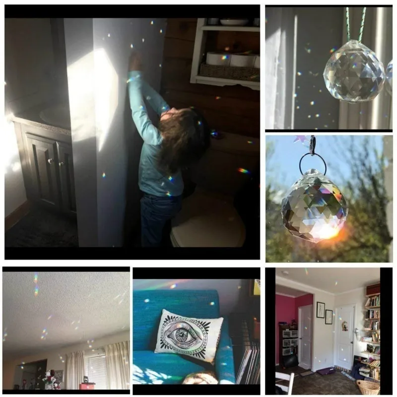 

20/30/40mm Ball Prism Chandelier Crystal Faceted Glass Crystal for Window/Wedding/Car/Decor(without rope)