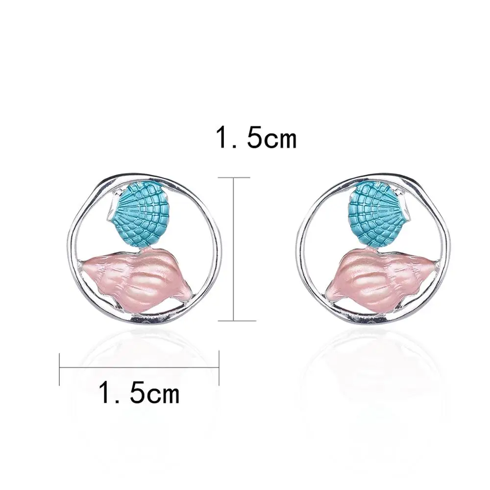 Женские свадебные серьги гвоздики Cring Coco модные роскошные в форме ракушки