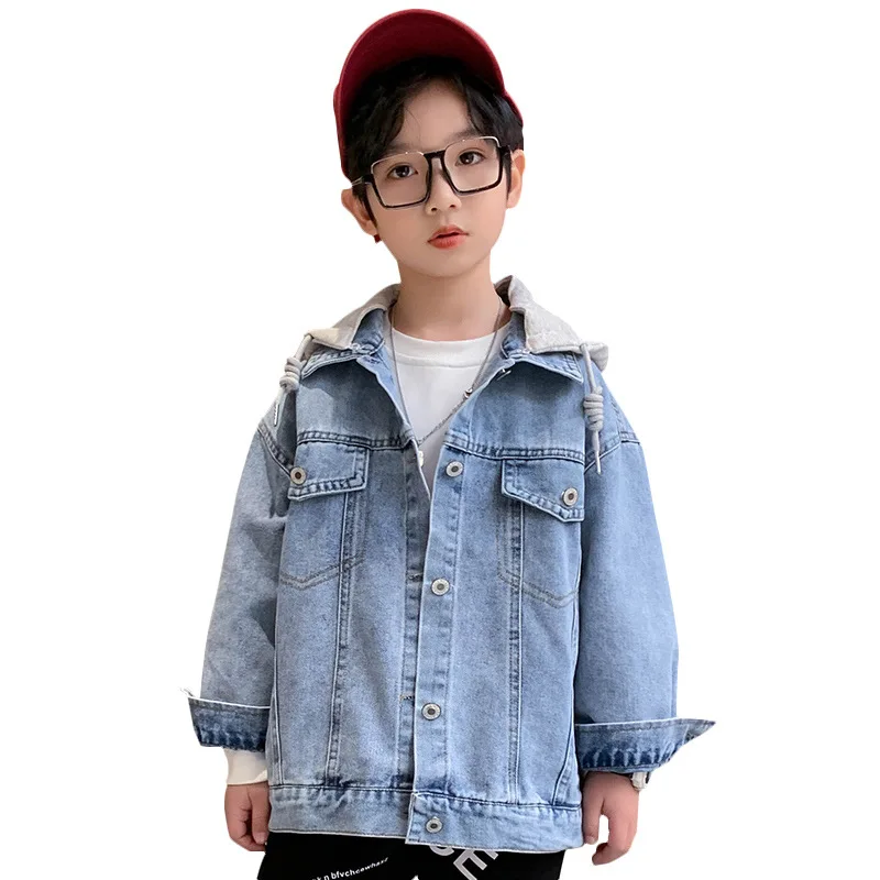 

Casual Jean Spring Autumn Boys Coat Jackets Children's Clothing Kids Top Outwear Teenager Sport Beach School High Quality