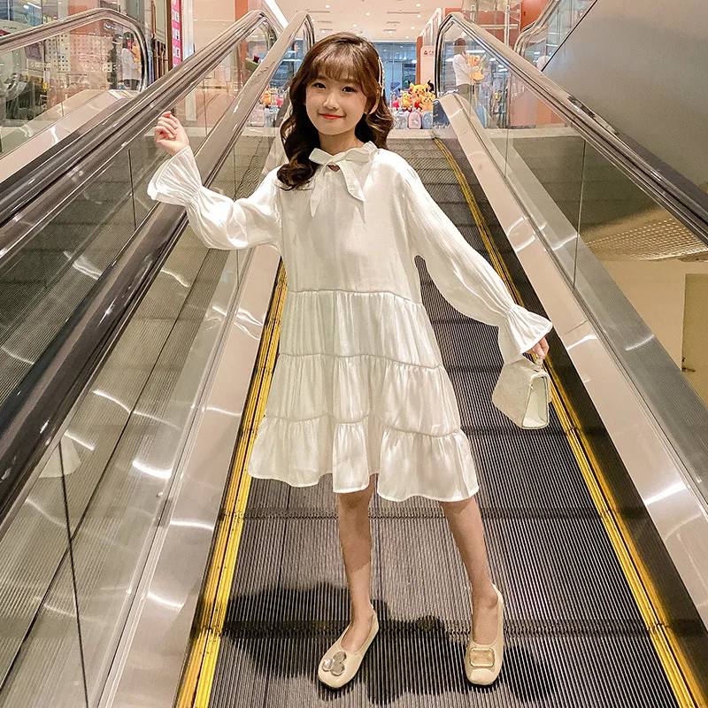 Платье принцессы для девочек-подростков шифоновые Детские платья с длинными