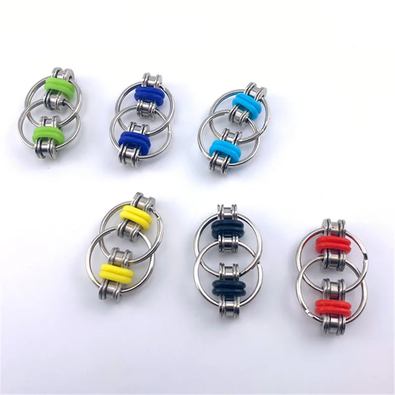 Металлическая игрушка-Спиннер на велосипедной цепи ручной спиннинг подшипник