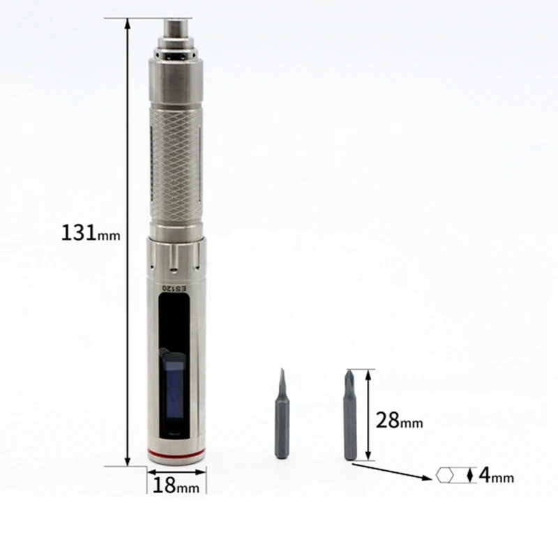Multifunctional 3-5V ES120 Plus Motion Control Screwdriver Cordless Electric OLED W/Bits Power Tool | Инструменты