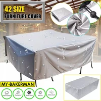 42 sizes waterproof cover outdoor patio garden furniture cover rain and snow chair cover sofa table and chair dust cover