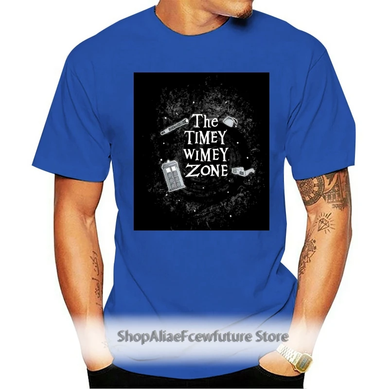 

Printed Men T Shirt Cotton tShirt O-Neck Short-Sleeve New Style The Timey Wimey Zone The Twilight Zone Women T-Shirt