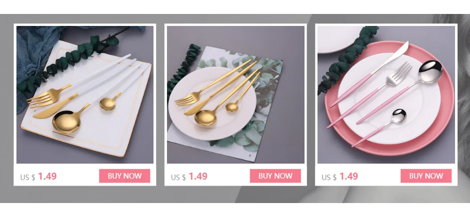 

1pcs Cutlery Set Stainless Steel Tableware Knife Fork Long Handle Spoon Cutlery Set Eco Friendly Dinnerware Set Spoon Set