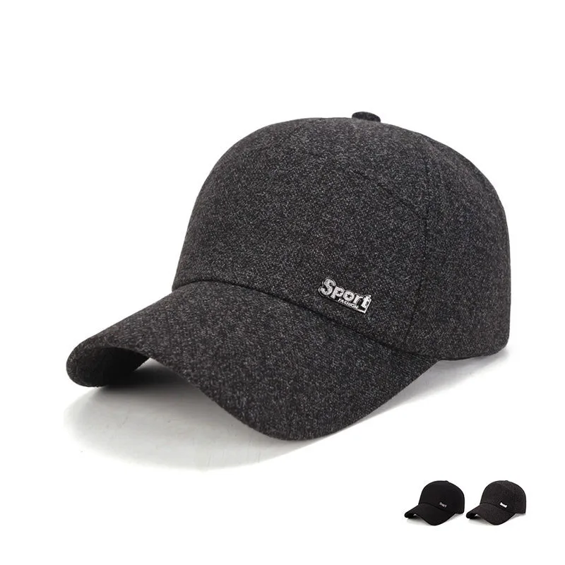 

Autumn Winter Baseball Caps For Men Middle-Aged Male Warm Windproof Father's Hat Women Outdoor Sports Leisure Unisex Dome L37