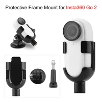 camera mount adapter for insta 360 go 2 action clip tripod selfie stick pole suction connector protective frame accessory