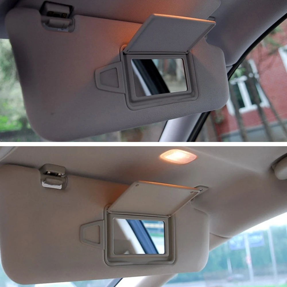 Автомобильный солнцезащитный козырек зеркало макияж косметическое чехол для