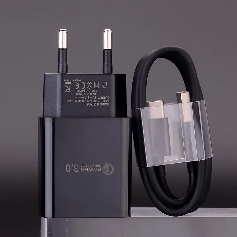 

QC 3.0 Fast USB Charger adapter Type C Micro Charge Cable For Xiaomi Poco X3 C3 F2 Redmi Note 5 6 7 8 9 Pro Redmi 9A 8A 6A 4X 3S