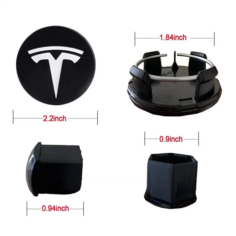 

29pcs For Tesla Model 3 S X Wheel Center Caps Hub Cover Screw Cap Kit Decorative Tires Car Modification Accessories Emblem Badge