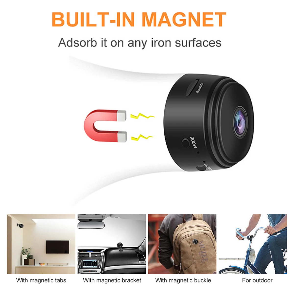 

A9 1080P Wifi Mini Camera, Home Security P2P Camera WiFi, Night Vision Wireless Surveillance Camera, Remote Monitor Phone App