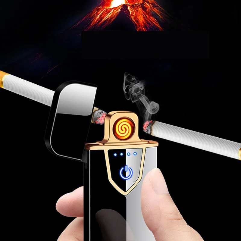 1 шт. светодиодный дисплей питания USB зарядка импульсная зажигалка горячая