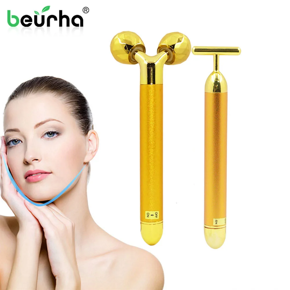 

Вибромассажер Energy Beauty Bar для похудения, инструмент для массажа лица, лицевой валик для красоты, роликовый вибромассажер, палочка для подтяжк...