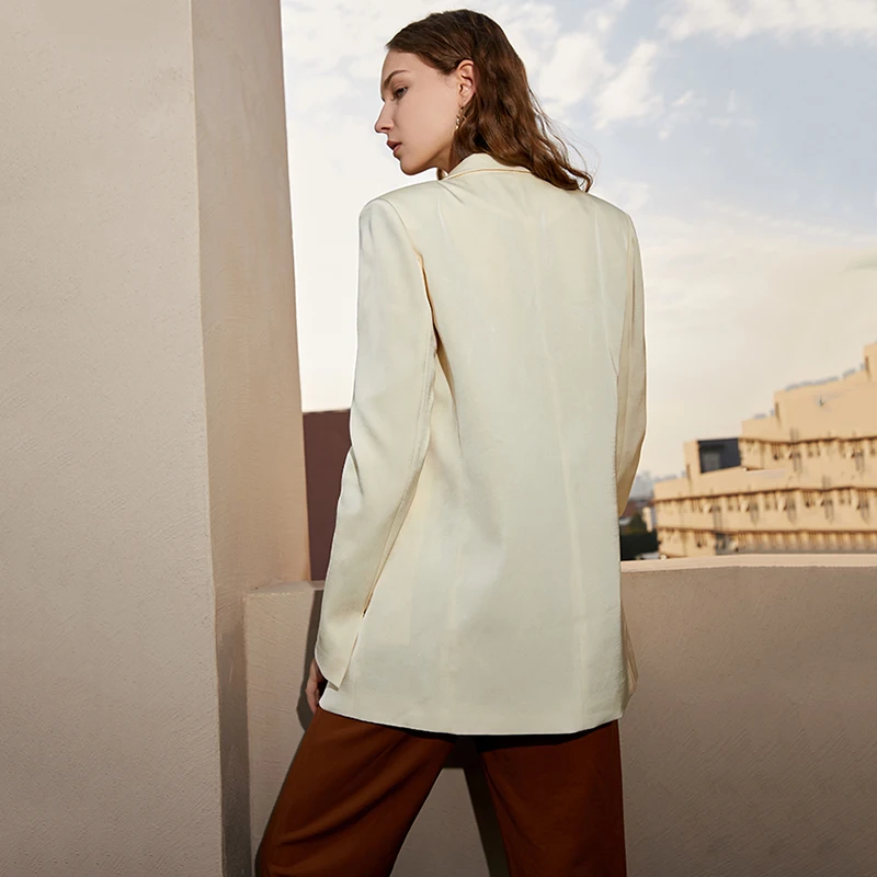 

[EAM] High Waist Brown Brief Long Wide Leg Casual Trousers New Loose Fit Pants Women Fashion Tide Spring Autumn 2021 1DD8065