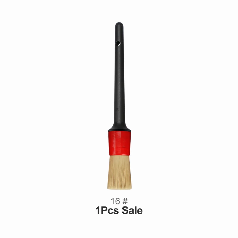 1pc No 16 Car Brush Автомобильная внешняя внутренняя детальная щетка для волос с натуральным кабаном, щетка для чистки автомобиля, инструменты для детализации приборной панели, щетка для чистки - Цвет: 1pc No 16 Car Brush