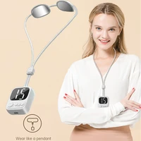 smart mini neck massager rechargable ems pulse neck cervical spine leg shoulder massage machine halterneck pendant lighter