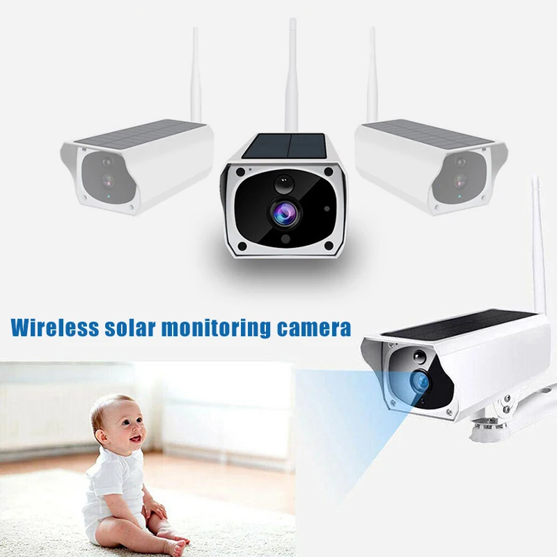 Беспроводная Солнечная уличная WiFi ip-камера 1080P HD водонепроницаемая камера