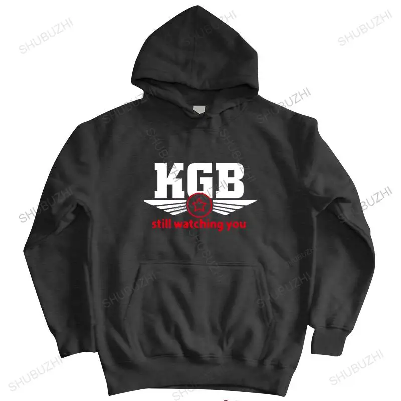 

men autumn vintage sweatshirt black streetwear hoody jacket KGB STILL WATCHING YOU new arrived coat homme brand hooded zipper