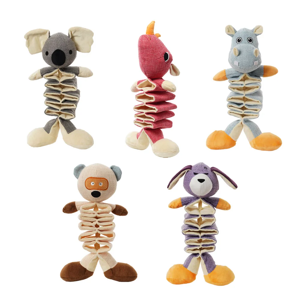 Мягкие Плюшевые Игрушки для маленьких и больших собак Интерактивная жевательная