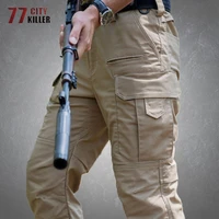 spring tactical cargo pants men outdoor commute combat military bomber trousers male casual loose multi pockets swat army pants