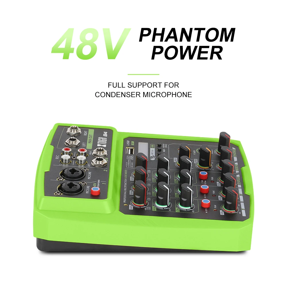 XTUGA 4/6 каналов мини миксер аудио Встроенная звуковая карта цифровые DJ миксеры с