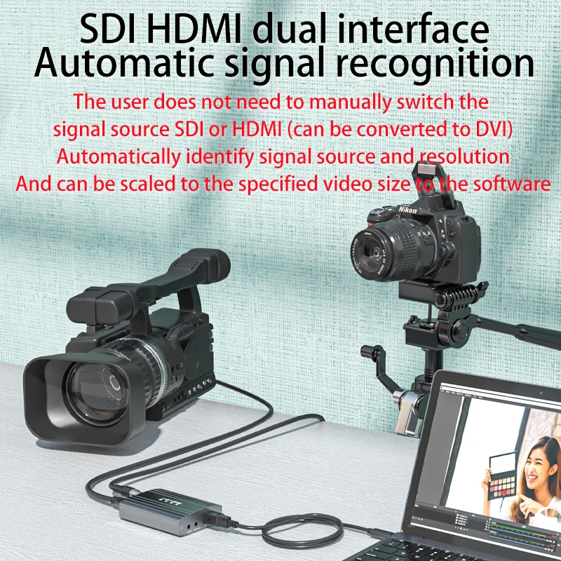 Acasis 2 канала SDI HDMI HD USB3.0 видео Захват карта переключатель 1920*1080 @ 60FPS для PS4 игры Live/NS
