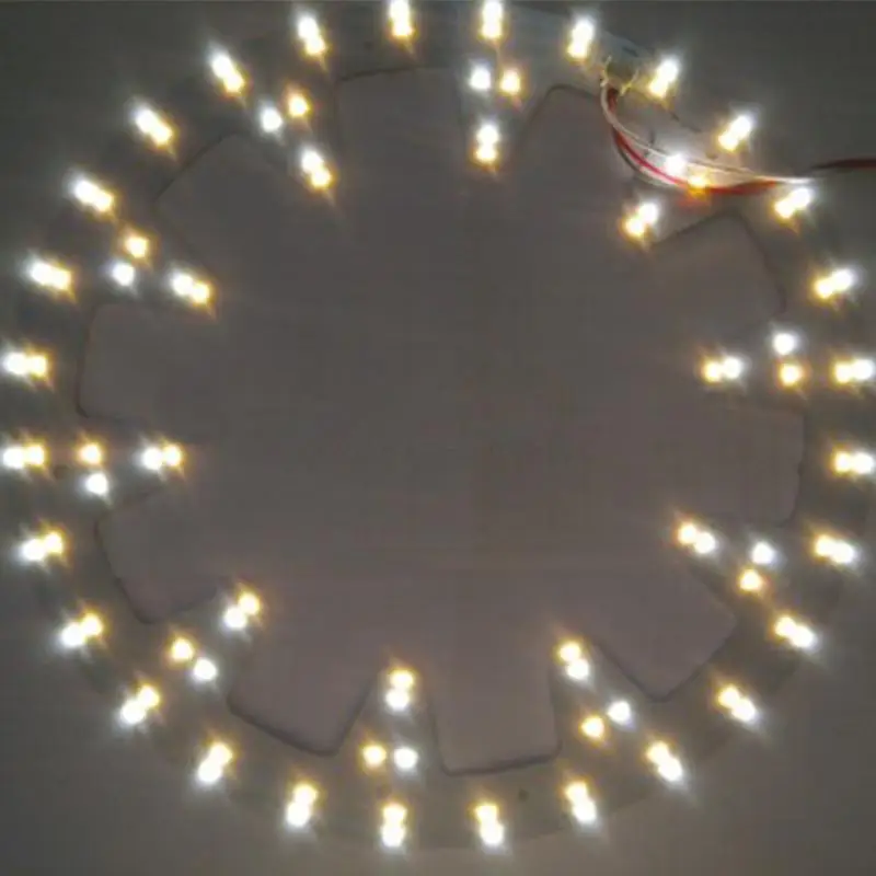 10.82in 24W 96 LEDs 5730 SMD Three Light Colors LED Ceiling Aluminum PCB Round Board Panel Lights | Лампы и освещение