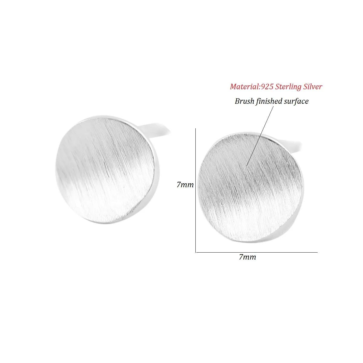 Женские матовые серьги-гвоздики Oly2u круглые серьги с геометрическим рисунком
