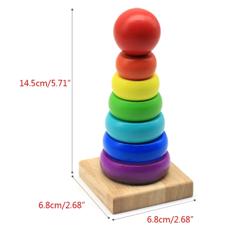 

Color Matching Toy Plugging Block Set for Baby Development Creative Colorful Wooden Building Block for Activity Center