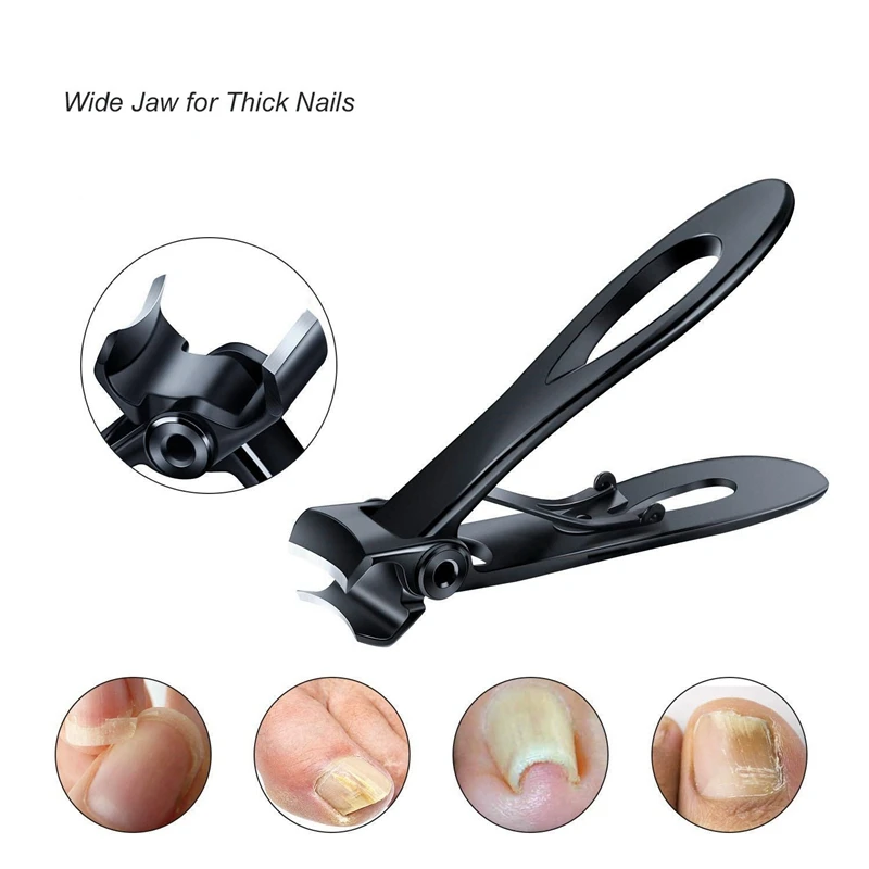 

Nail Clipper Set Thick Toenail & Fingernail Cutter With Wide Jaw Opening Stainless Steel Nail File Ingrown Manicure Pedicure Kit