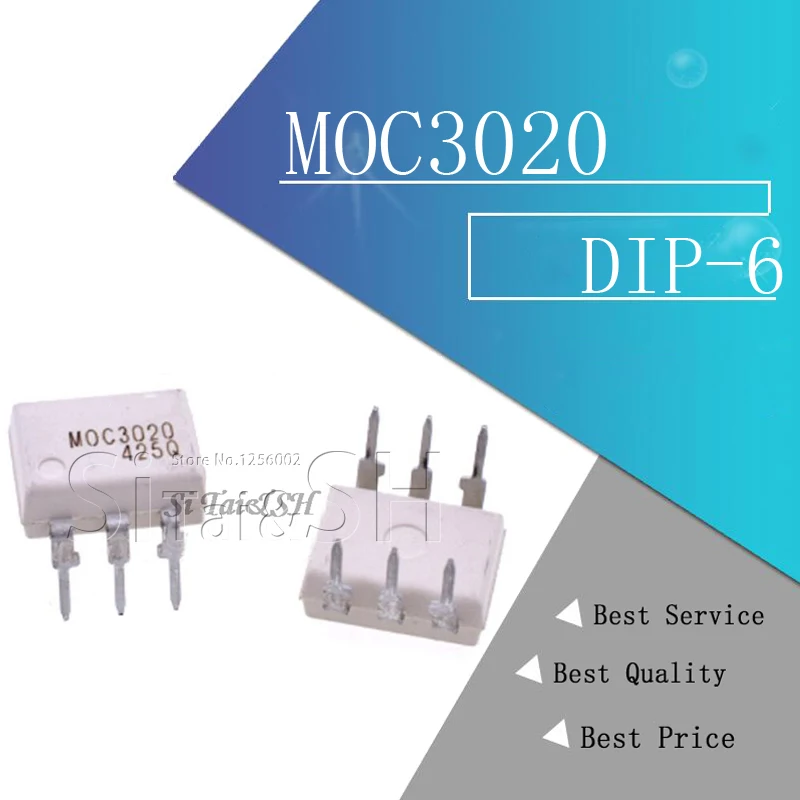 10 шт. MOC3020 MOC3021 MOC3022 MOC3023 MOC3041 MOC3043 MOC3052 MOC3061 MOC3062 MOC3063 DIP6 DIP и IC|Интегральные схемы| |