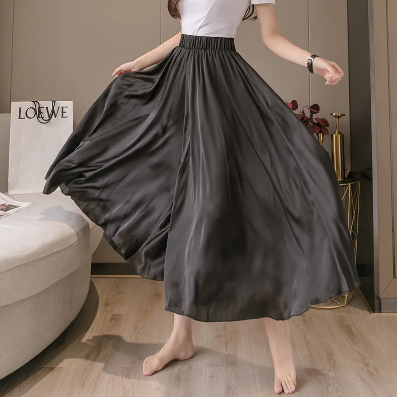 Женские пляжные шифоновые брюки Hakama с широкими штанинами новинка 2021 корейские
