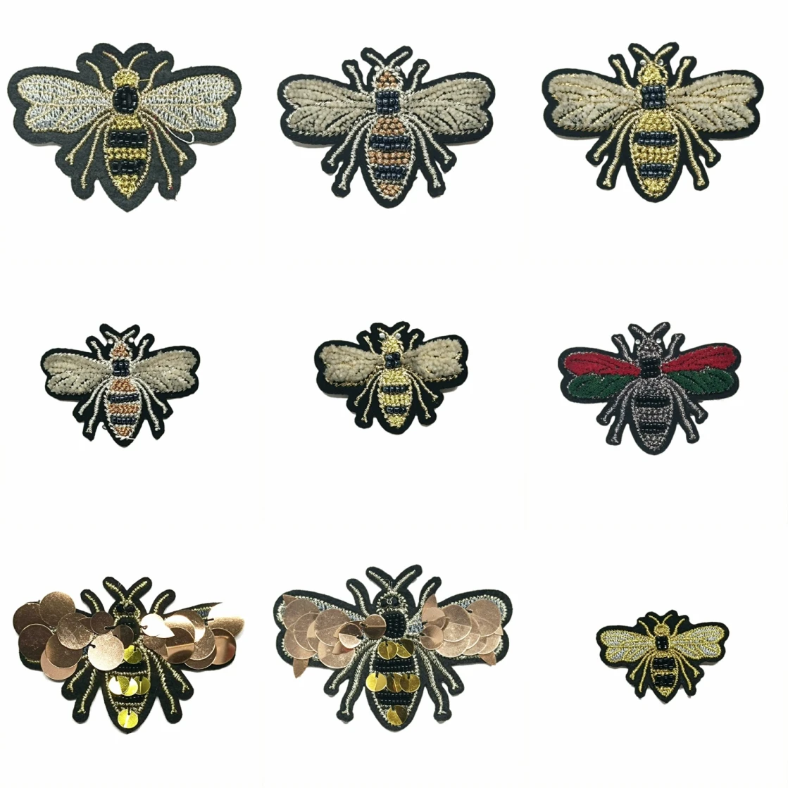 

embroidery patch bee animal cartoon patches for clothing AZ-53