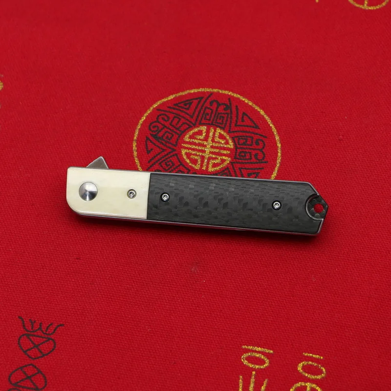 

LOVOCOO Must Kill N690 Blade Folding Pocket Carbon Fiber Handle EDC Survival Tool Ceramic Camping Hunting Knifes