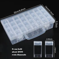 32 compartment diamond painting organizer box with portable bead organizer 5d diamond embroidery accessories tool jewelry gift